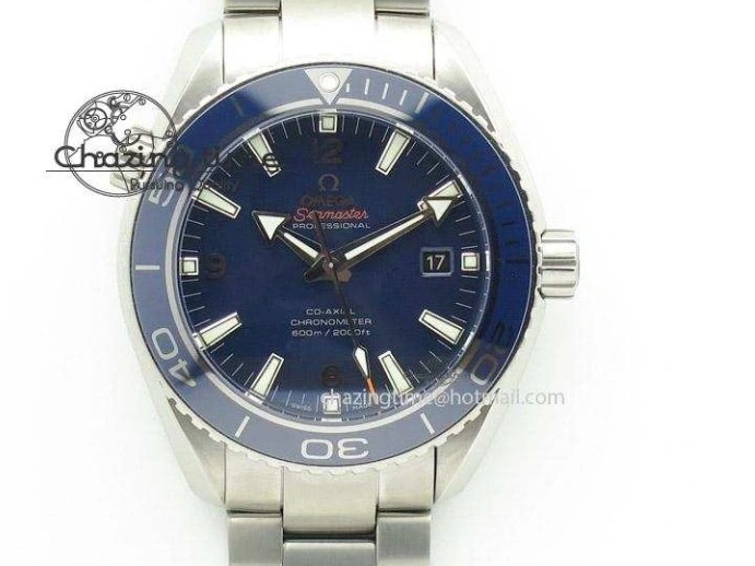 0419 ZeroBulk 2018 Seamaster Diver 300M OMF Best Edition Blue Ceramic Blue Dial on SS Bracelet A8800 (Black Balance Wheel) 7957